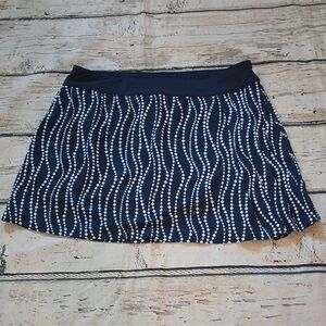 Lillie Green Black White Geometric Print Golf Skort M